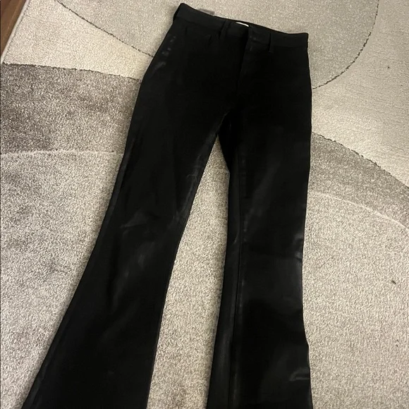 L'AGENCE Midnight Black Flare Pants - Picture 8 of 9